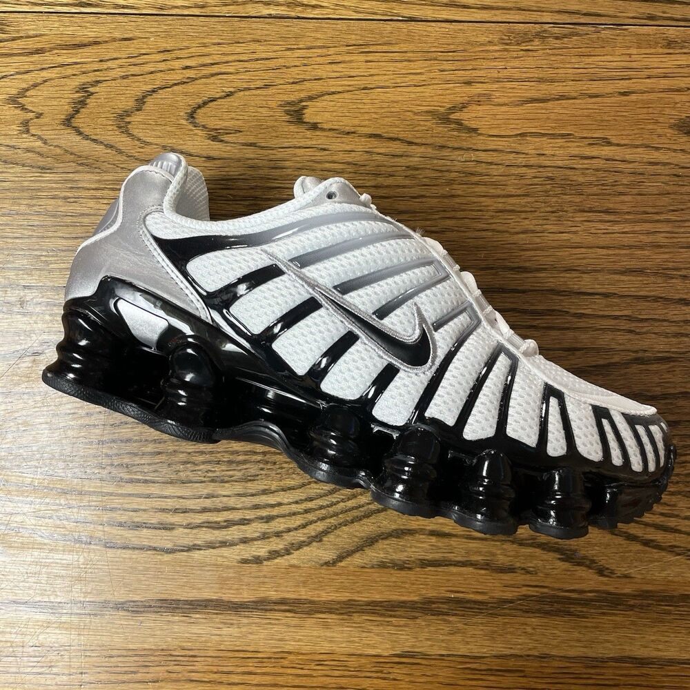 Nike Shox TL Metallic Silver White Sneakers HQ4049 001 Women's Size 7.5 NEW